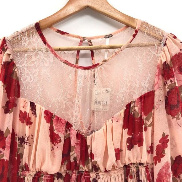 Free People Daphne Blouse In Romantic Combo - Picture 5 of 12